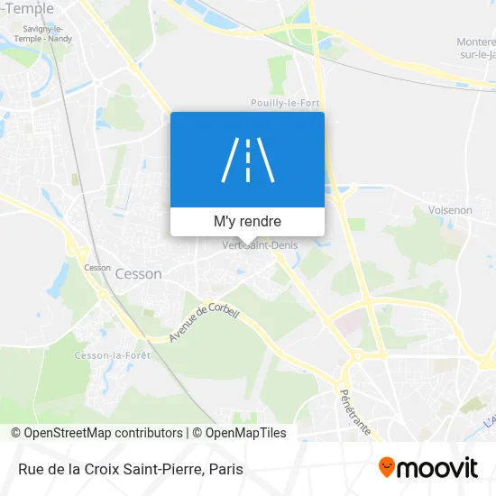 Rue de la Croix Saint-Pierre plan