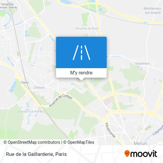 Rue de la Gaillarderie plan