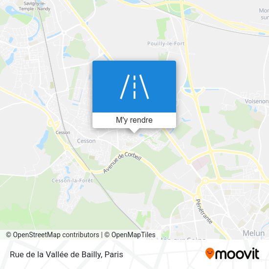 Rue de la Vallée de Bailly plan
