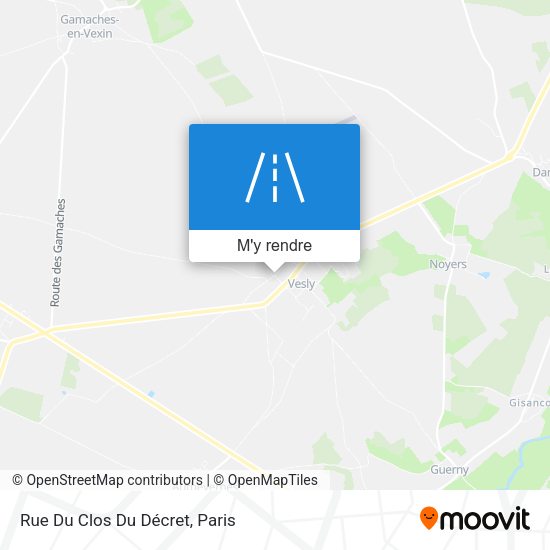 Rue Du Clos Du Décret plan