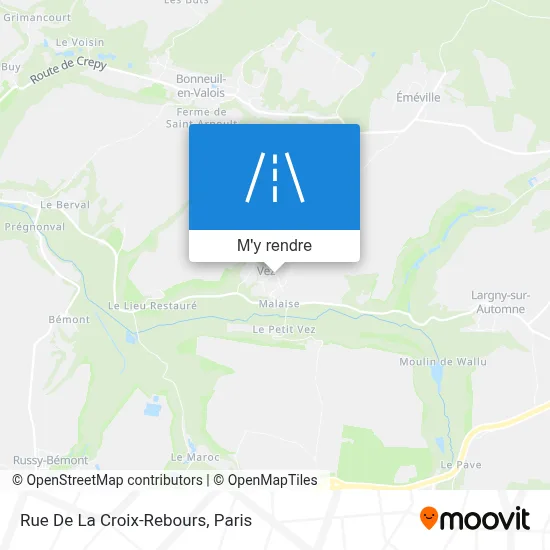 Rue De La Croix-Rebours plan