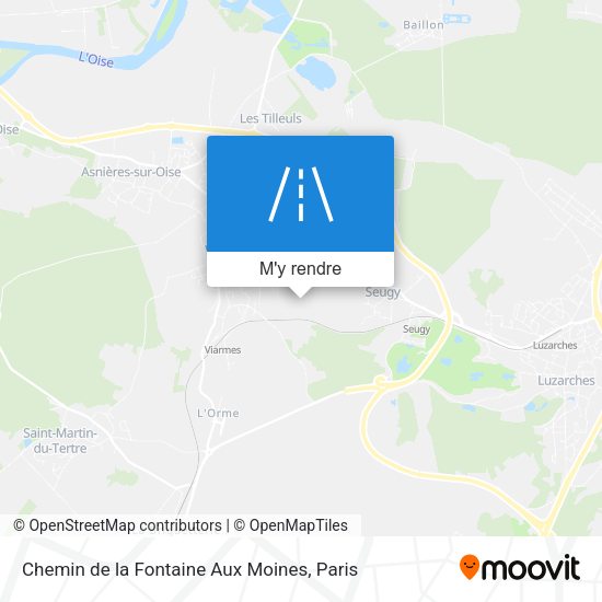 Chemin de la Fontaine Aux Moines plan