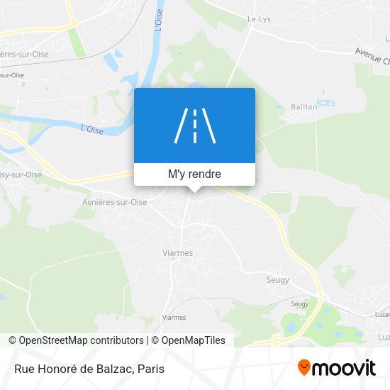 Rue Honoré de Balzac plan