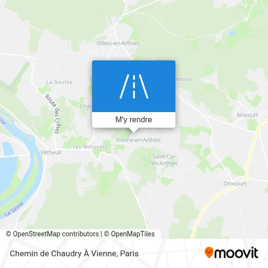 Chemin De Chaudry À Vienne plan