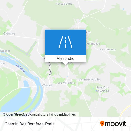 Chemin Des Bergères plan