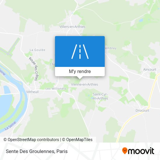 Sente Des Groulennes plan
