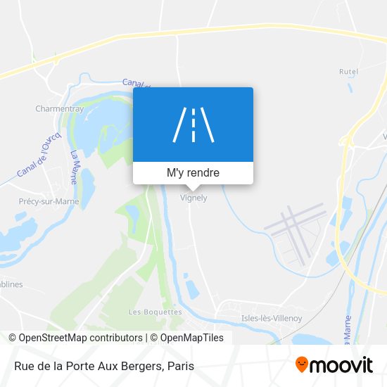 Rue de la Porte Aux Bergers plan