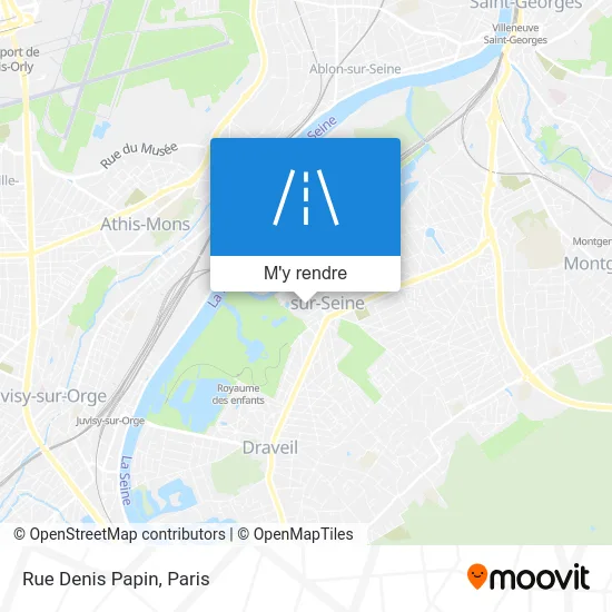 Rue Denis Papin plan