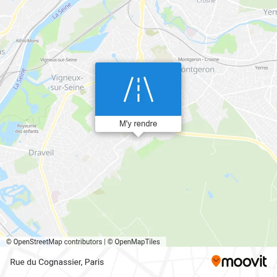 Rue du Cognassier plan