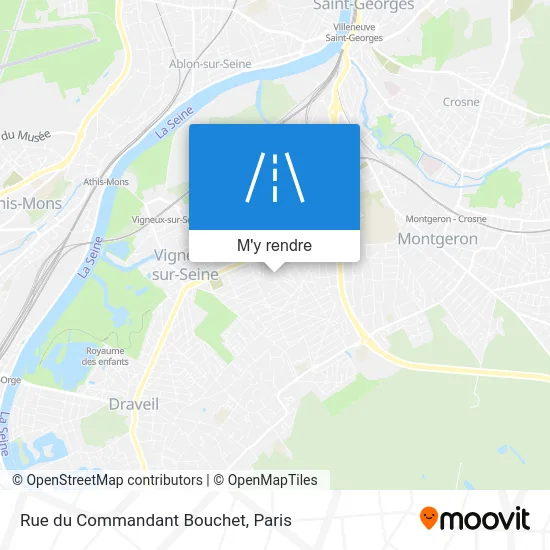 Rue du Commandant Bouchet plan