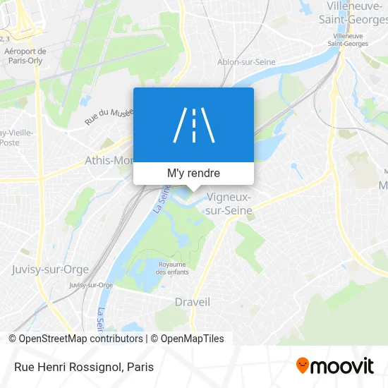 Rue Henri Rossignol plan