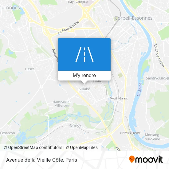 Avenue de la Vieille Côte plan