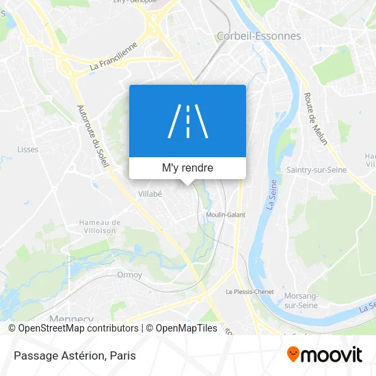 Passage Astérion plan