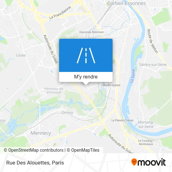 Rue Des Alouettes plan