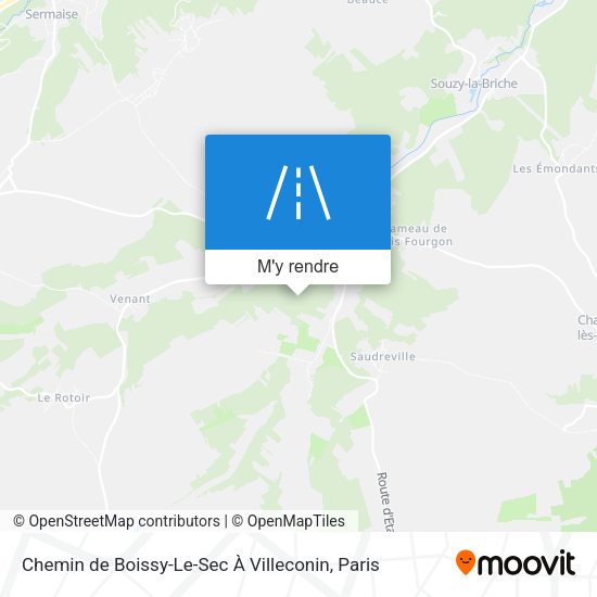 Chemin de Boissy-Le-Sec À Villeconin plan