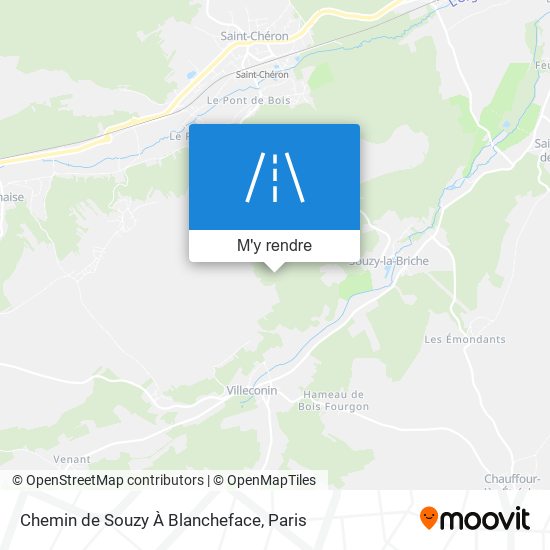 Chemin De Souzy À Blancheface plan