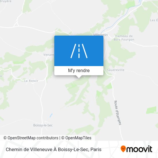 Chemin De Villeneuve À Boissy-Le-Sec plan