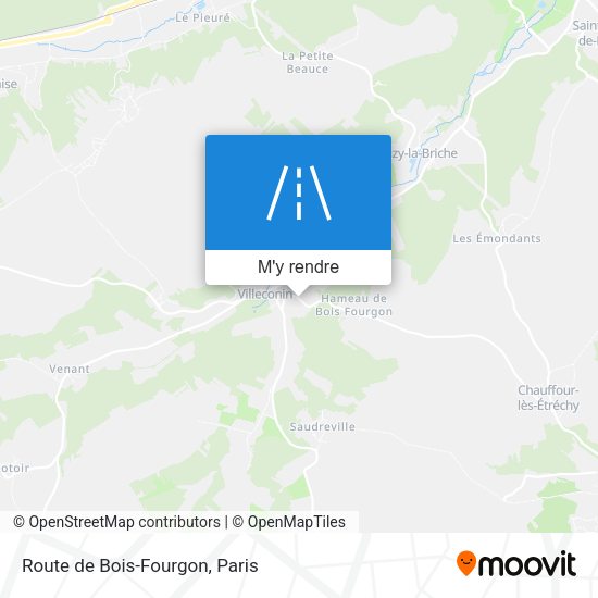 Route de Bois-Fourgon plan