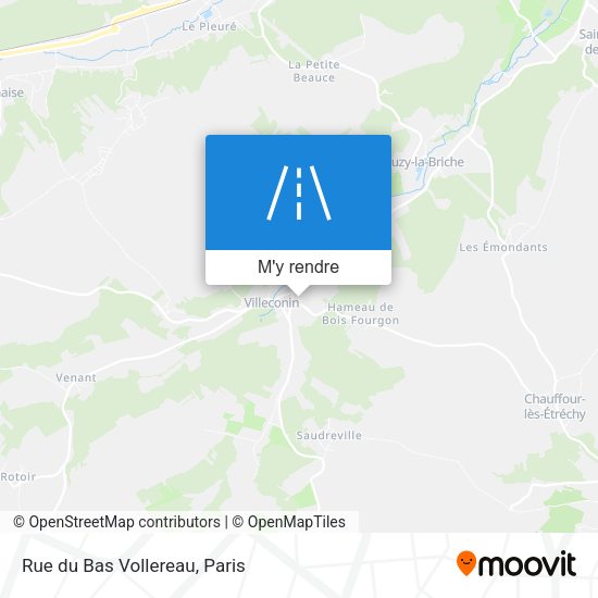 Rue du Bas Vollereau plan