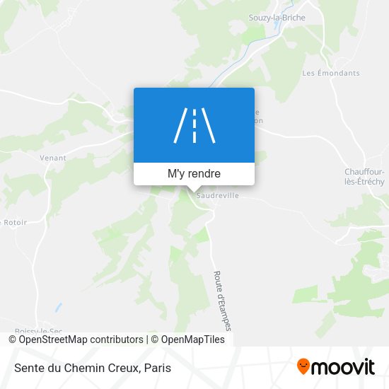 Sente du Chemin Creux plan