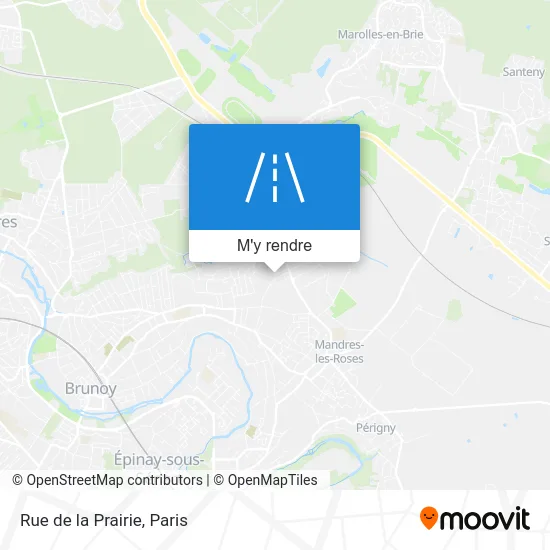 Rue de la Prairie plan