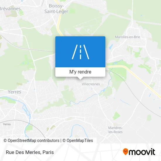 Rue Des Merles plan