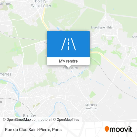 Rue du Clos Saint-Pierre plan