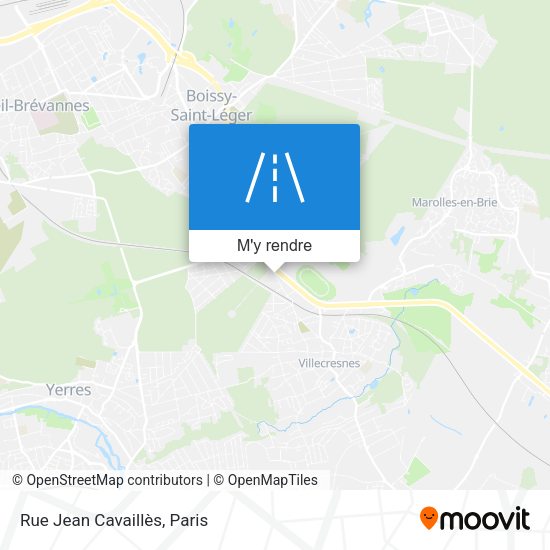Rue Jean Cavaillès plan