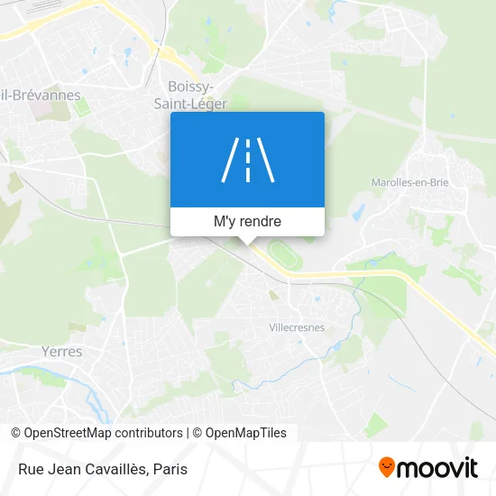 Rue Jean Cavaillès plan