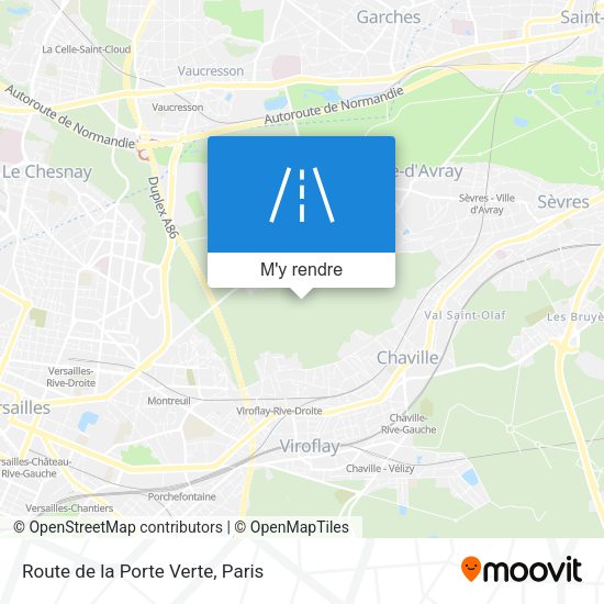 Route de la Porte Verte plan