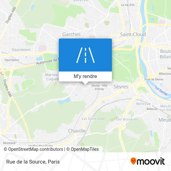 Rue de la Source plan