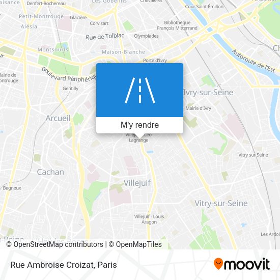 Rue Ambroise Croizat plan
