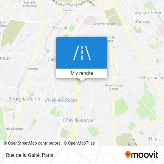 Rue de la Gaité plan