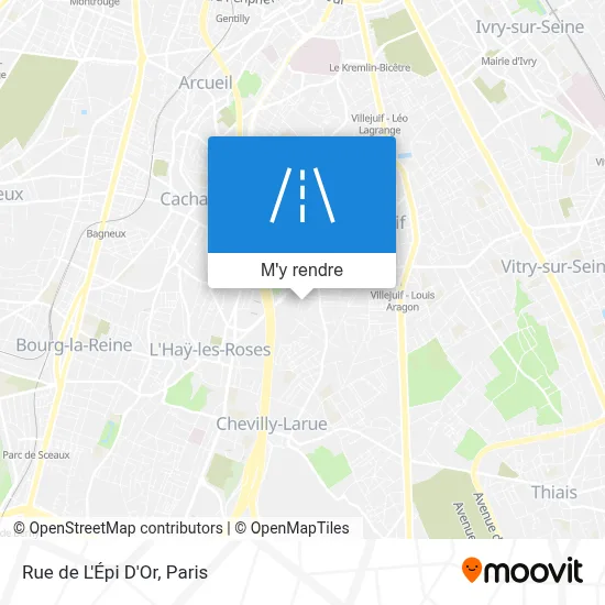 Rue de L'Épi D'Or plan