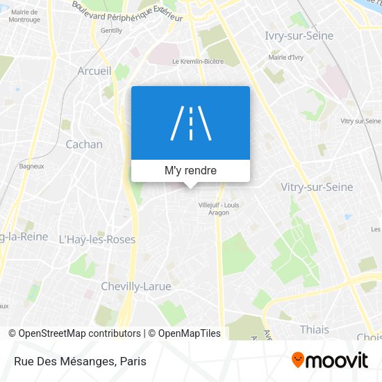Rue Des Mésanges plan