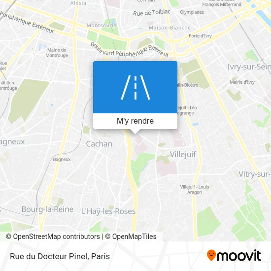 Rue du Docteur Pinel plan