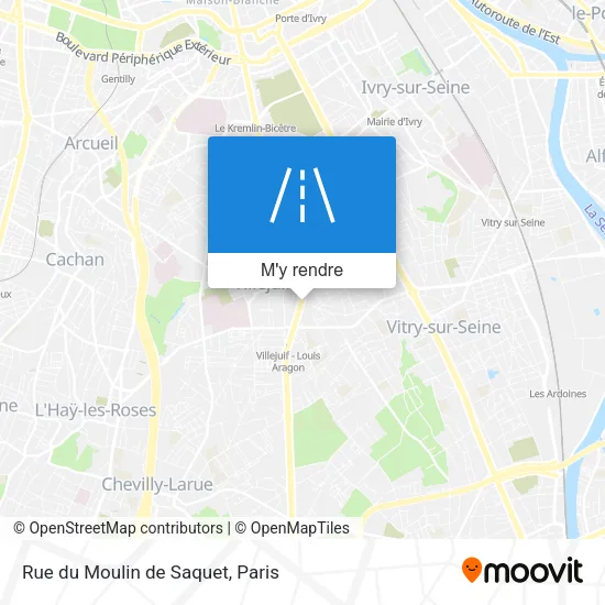 Rue du Moulin de Saquet plan