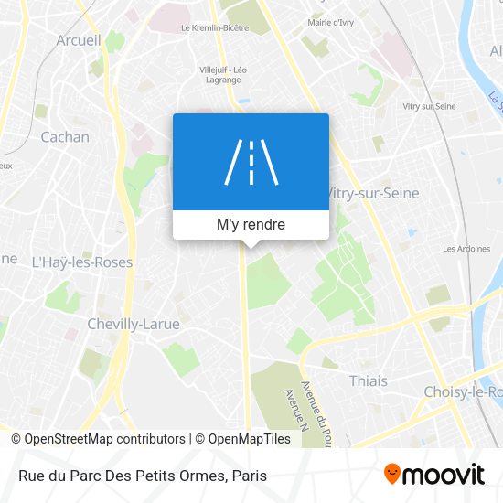 Rue du Parc Des Petits Ormes plan