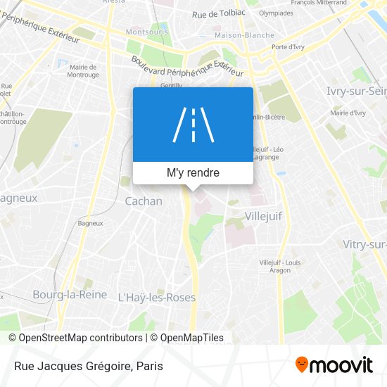 Rue Jacques Grégoire plan