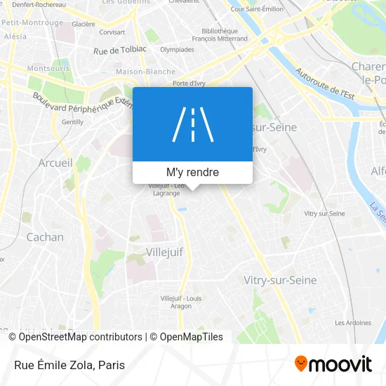 Rue Émile Zola plan
