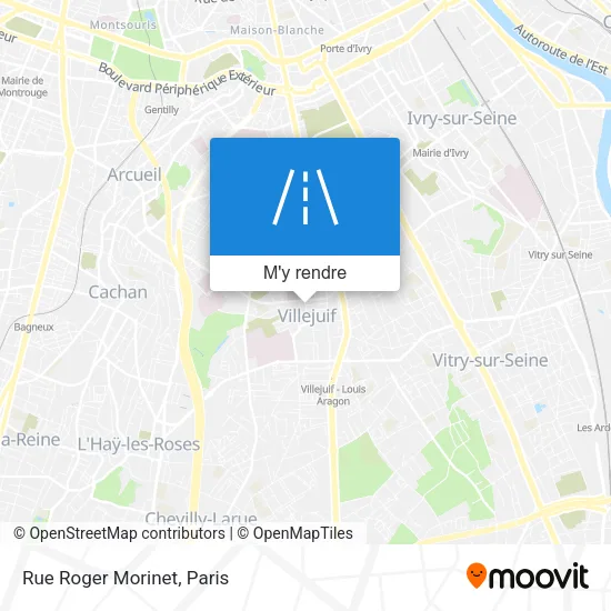 Rue Roger Morinet plan