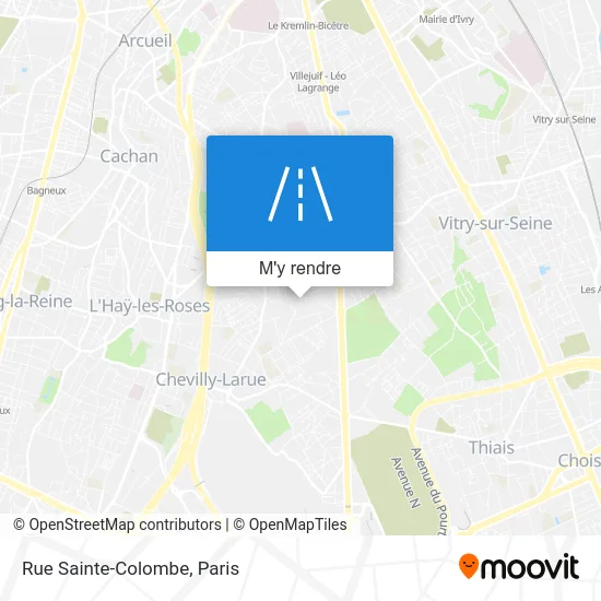 Rue Sainte-Colombe plan