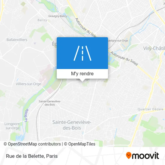 Rue de la Belette plan