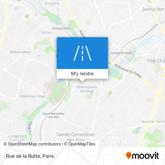 Rue de la Butte plan