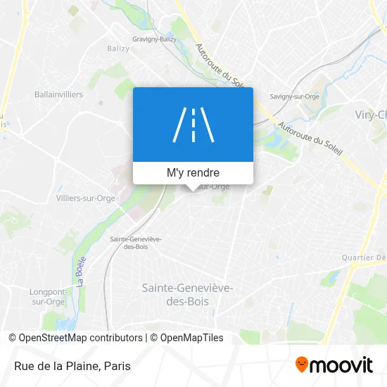 Rue de la Plaine plan