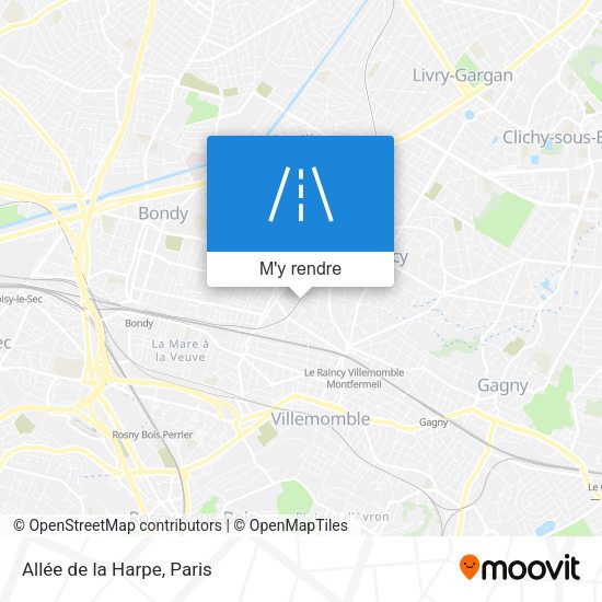 Allée de la Harpe plan
