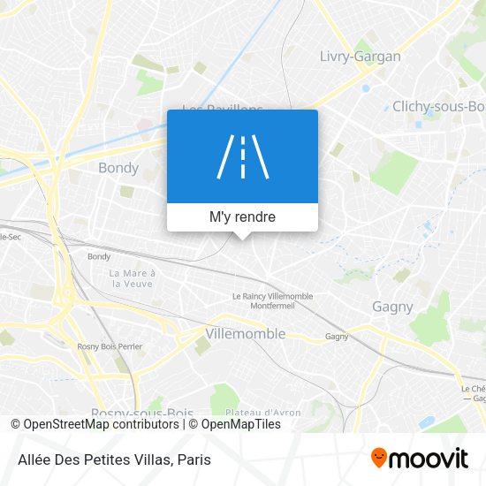 Allée Des Petites Villas plan