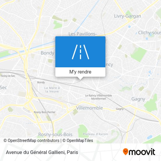 Avenue du Général Gallieni plan