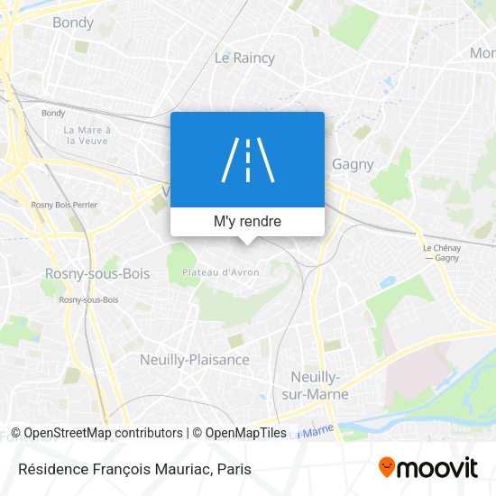 Résidence François Mauriac plan