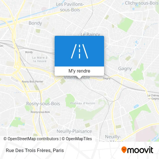 Rue Des Trois Frères plan